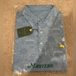 Masters Tech Print Polo. NWT. 2025 Size Large